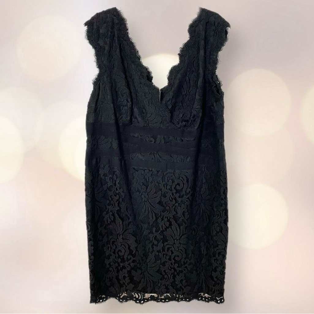 Tadashi Shoji Elegant Black Lace Dress